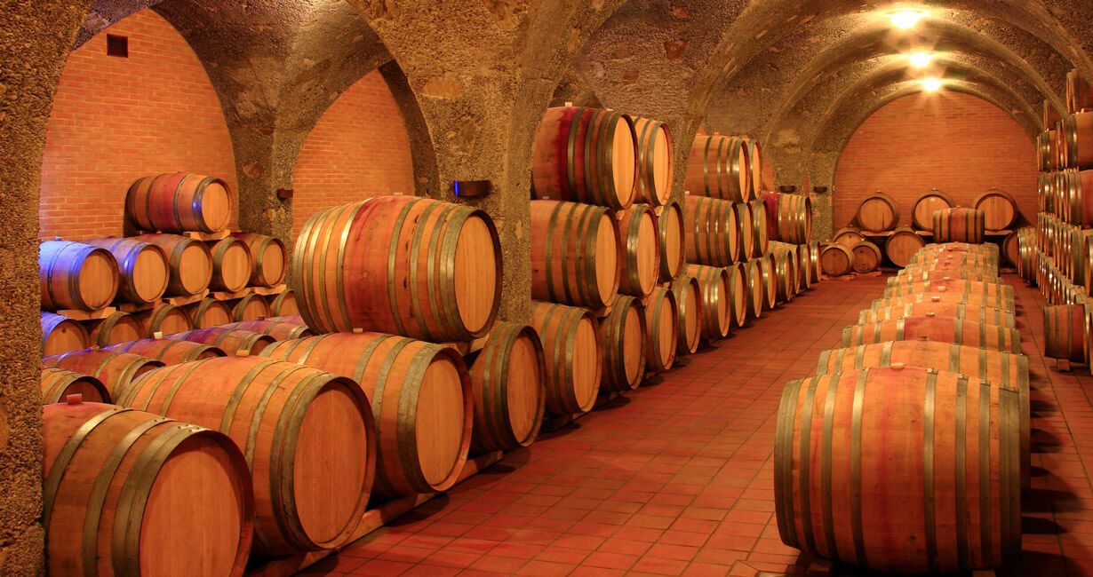 Montalcino Winery Cellar in Tuscany